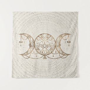 Tenture Triple Moon - Triple Goddess Pastel Gold