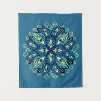 Tenture Trippy Psychedelic Eyes Floral Surreal Art