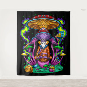 Tenture Trippy Psychedelic Mushroom Wizard