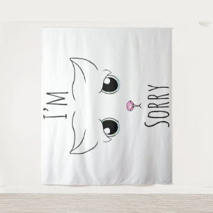 Tenture Triste visage de chat : Je suis désolé