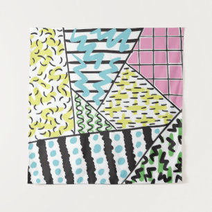 Tenture Trois Abstraits : Art Arrière - plan Dessiné À La 