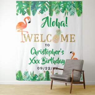 Tenture Tropical Summer Beach Luau Boys Anniversaire