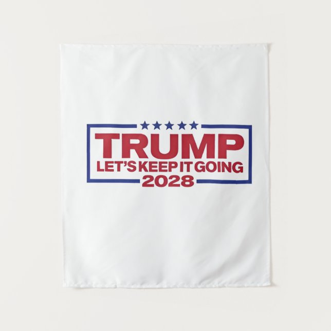 Tenture Trump 2028 : Continuons (Devant)