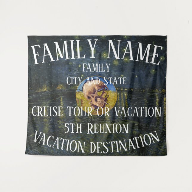 Tenture TRUMP Dinner Happy Hour Girls Boys Night Out 2025 (Devant (Horizontal))