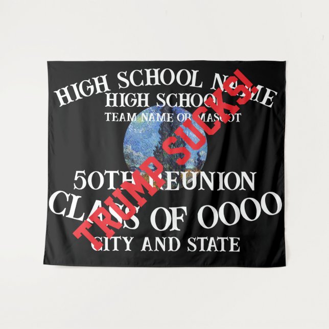 Tenture Trump POTUS 2025 2026 2027 2028 2029 2030 2031 (Devant (Horizontal))