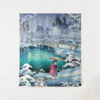 Tsuchiya Koitsu - Neige de printemps à Maruyama
