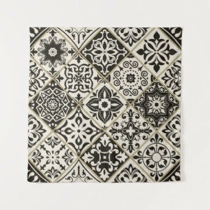 Tenture Tuile en patchwork sans couture avec Islam, arabe,