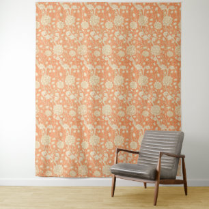 Tenture Tulipe sauvage de William Morris, motif floral vin