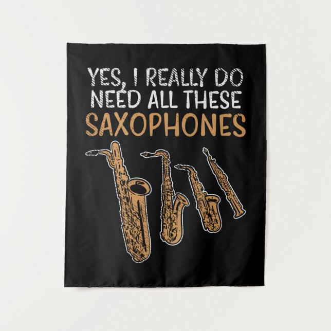 Tenture Types de saxophone (Devant)