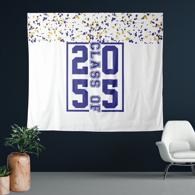 Tenture Typographie de la promotion de fin d'études Bleu B (Créateur téléchargé)