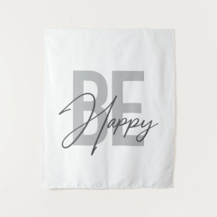 Tenture Typographie moderne, simple, cool de Be Happy