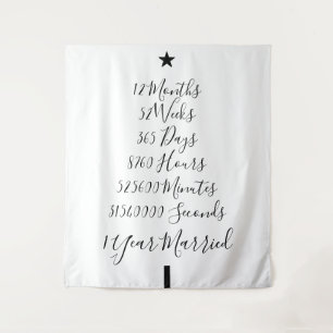 Tenture Un an d'anniversaire de mariage