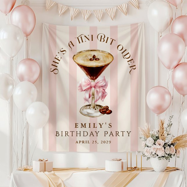 Tenture Un anniversaire Espresso Martini un peu plus vieux (Créateur téléchargé)