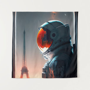 Tenture Un astronaute à Paris