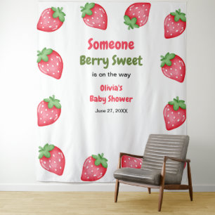 Tenture Un Baby shower de fraise doux Berry
