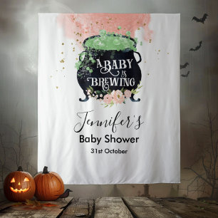 Tenture un bébé se prépare Fond pour Baby Shower Halloween