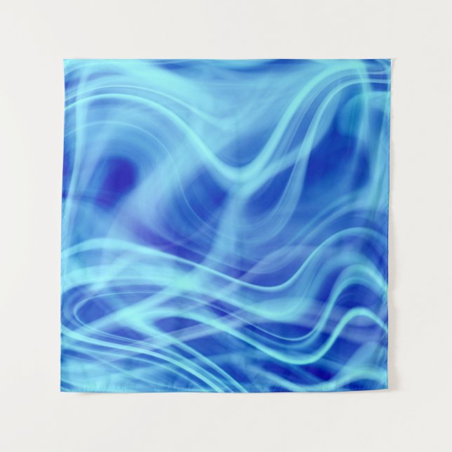Tenture Un brouillard bleu mystique (Devant)