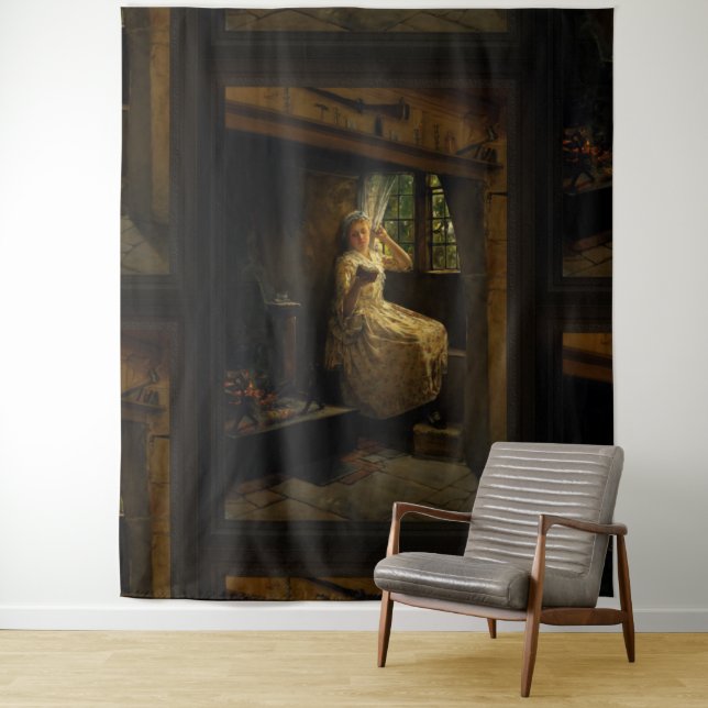 Tenture Un coin cosey par Frank Millet (En situation)