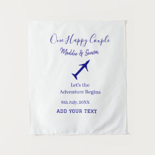 Tenture Un couple heureux, l'aventure du mariage commence 
