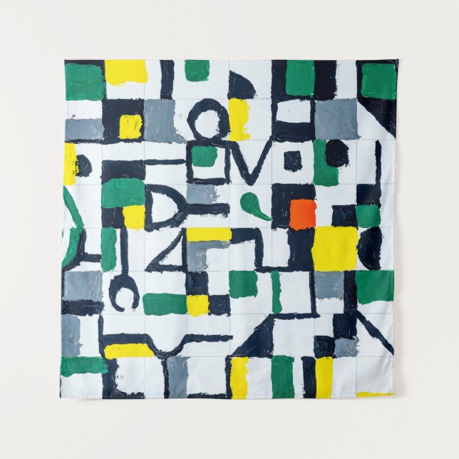 Tenture Un Couteau De Palette Peint ; Peinture Abstraite s (Devant)