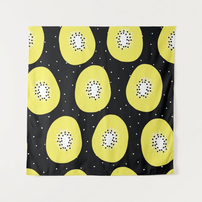 Tenture Un kiwi motif sans couture. Poignée (Devant)