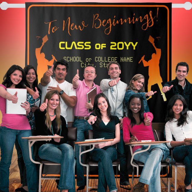 Tenture Un noir élégant diplômé en technologie moderne (Créateur téléchargé)