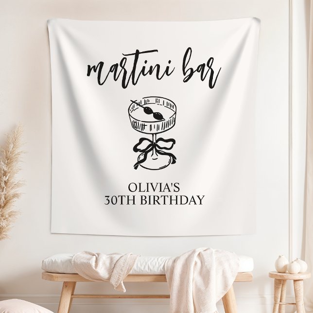 Tenture Un panneau de bar pour fête d'anniversaire avec un (Créateur téléchargé)