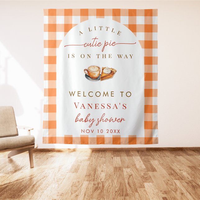 Tenture Un Petit Baby shower À Thème Chute À Tarte Cutie E (Créateur téléchargé)