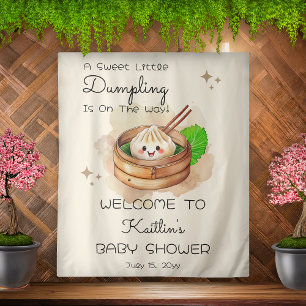 Tenture Un petit Baby shower Kwai Doux à jeter en arrière-