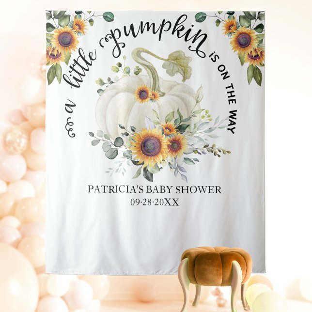 Tenture Un petit décor de shower de bébé automnal à thème  (Créateur téléchargé)