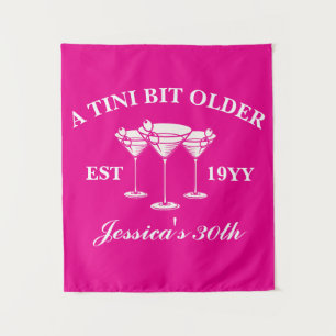 Tenture Un peu plus vieux Martini Fête d'anniversaire pers