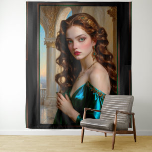 Tenture Un portrait enchanteur de l'impératrice émeraude
