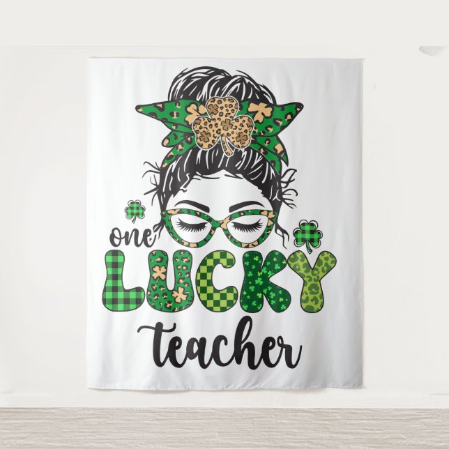 Tenture Un professeur chanceux - Saint-Patrick  (Devant)