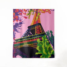Une célébration colorée de la Tour Eiffel