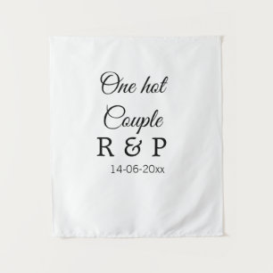 Tenture Une lettre initiale de nom de couple chaud date te