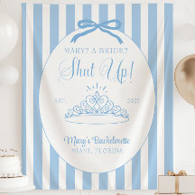 Une mariée ? Taisez-vous ! Bannière de soirée de c