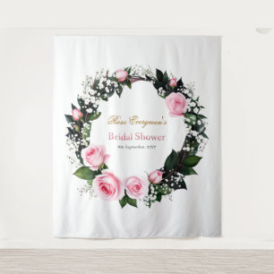 Tenture Une romance floue : Fête des mariées rose
