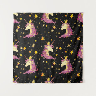 Tenture Unicorn Princess : Aquarelle Fairy Tale