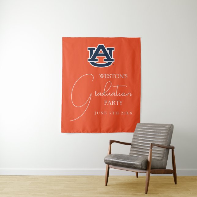 Tenture Université d'Auburn | Fête de remise des diplômes (En situation)