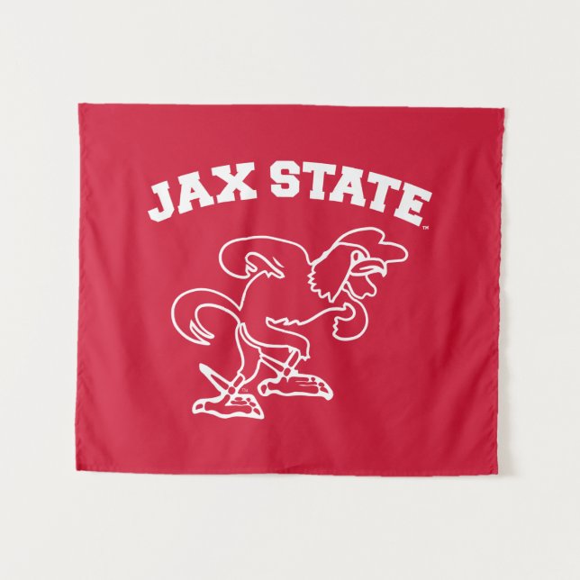 Tenture Université d'État de Jacksonville JAX State Gameco (Devant (Horizontal))