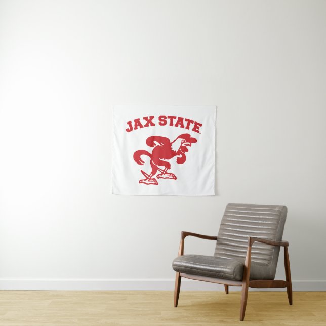 Tenture Université d'État de Jacksonville JAX State Gameco (En situation (horizontale))