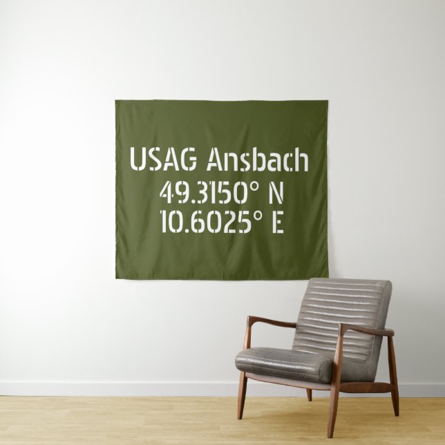 Tenture USAG Ansbach Latitude Longitude (En situation (horizontale))