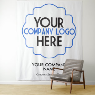 Tenture Utilisez votre propre logo d'entreprise pour un év