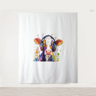 Tenture Vache Highland Colorée
