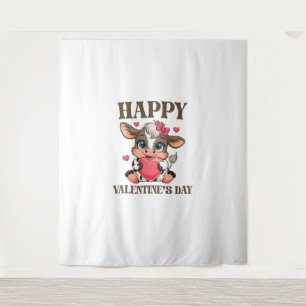 Tenture Vache Valentine's Day Heart Gifts tee drôle Vache 