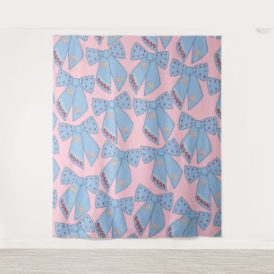 Tenture Vaches Roses Et Bleues
