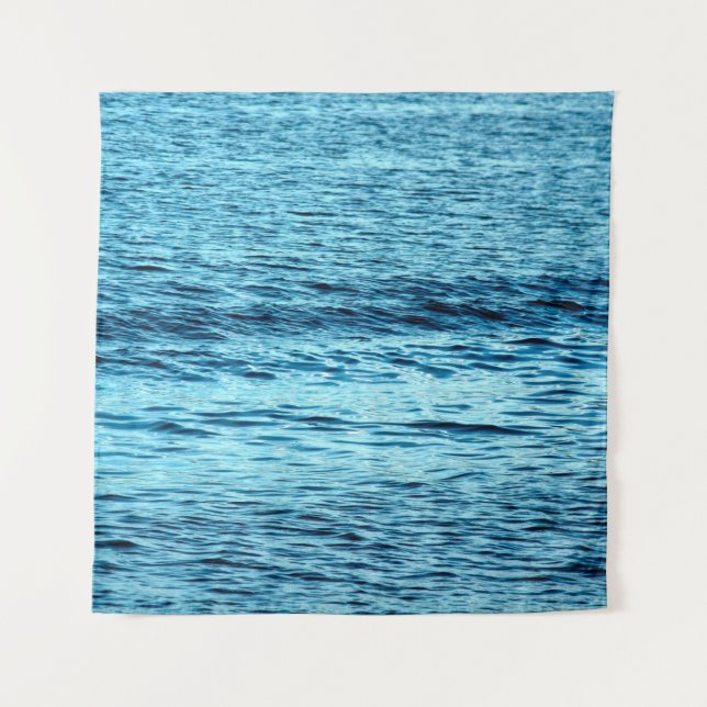 Tenture Vague d'eau bleue abstraite fond abstrait, aqua, (Devant)