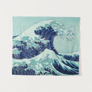 Tenture Vagues bleues Hokusai