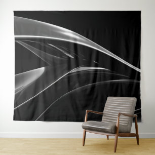 Tenture Vagues dans Chrome abstrait noir & blanc photo