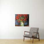 Tenture Vase avec des pavots rouges par Vincent Van Gogh<br><div class="desc">Vase avec des pavots rouges,  peint par Vincent Van Gogh en 1886. Cette image est du domaine public.</div>